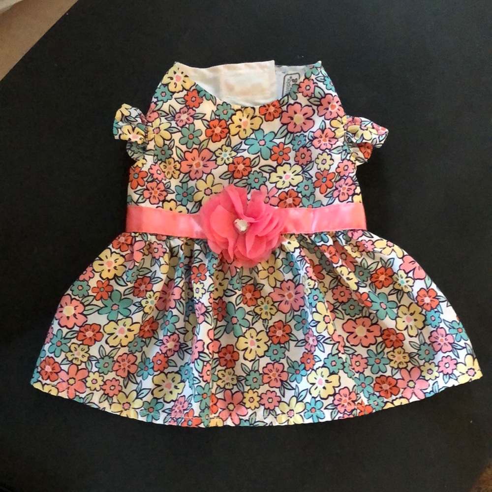 SIMPLY WAG Floral Doggie Dress XS